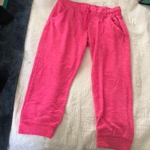 Pink sweat pants